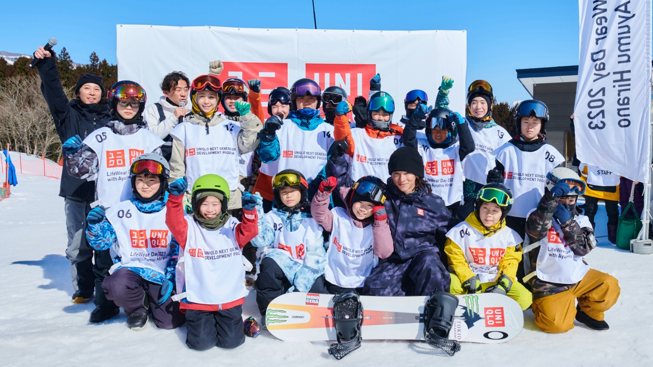 平野歩夢が子供たちに“夢”や”挑戦”について語った「UNIQLO LifeWear