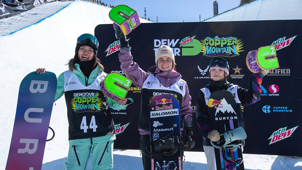 ダブルクリップラーを決めたマディ・マストロがDEW TOUR逆転V。女王の